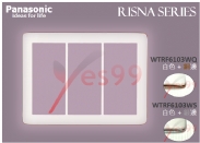 RISNA開關用蓋板- WTRF6103WQ、WTRF6103WS